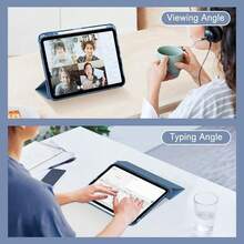 Fintie Hybrid Slim Case For IPad (A16) 11th Generation 11 Inch (2025), IPad 10th Generation 10.9 Inch (2022) - Shockproof Cover With Clear Transparent Back Shell & Pencil Holder, Navy Blue,NavyBlue - 海軍藍 - 查看 5