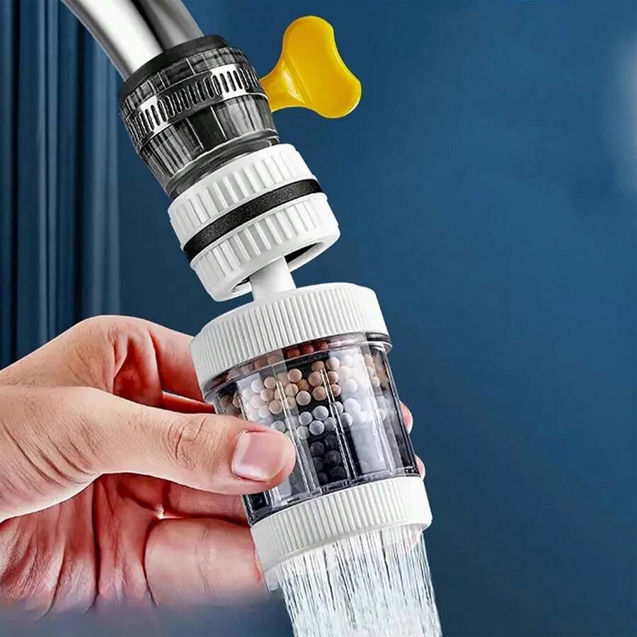 Multi-Layer Filtering Faucet Water Purifier, Faucet Filter Purifier, Kitchen Faucet Filter To Remove Chlorine, Fluoride, Heavy Metals & Hard Water, For Home Kitchen & Bathroom Use - Nhiều màu - Xem 1