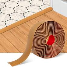 1pc 1m/39.37in Self-Adhesive Floor Transition Strip, Wood Grain PVC Door Threshold Decorative Strip, Peel And Stick, Suitable For Carpet, Tile And Vinyl Flooring Gaps, Door Threshold Cover, 4mm High Gap Coverage, Suitable For Laminate/Tile Flooring - Multicolor - View 15