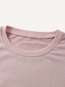 New Women's Sweatshirt Long Sleeve Crew Neck Graphic Sweatshirt "Overstimulated Dance Mom" For Women - Casual Green Sweatshirt With Playful Dance Design, Perfect For Spring And Autumn, Casual Clothing| Playful Design| Ajuste CómodoLoose And Comfortable - 杏 - 查看 8