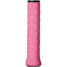 WILSON Pro Overgrip Perforated Tennis Racket Grip White (Pack of 3) by Wilson(Perforado profesional Rosado)