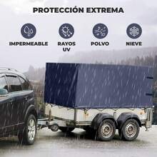 VINILMAX Lona Impermeable de 1.50x1m Uso Rudo con Protección UV para Exterior | Resistente a Polvo, Lluvia y Nieve | Ideal para Camiones, Obra y Construcción | Disponible en Varios Colores - Azul Marino - Ver 6