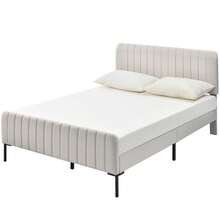 Bed Bases & Foundations - Gray+Beige + Linen-1 - View 6
