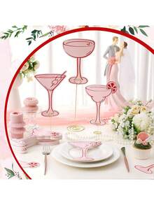 3 mẫu thiệp ghi tên màu hồng, phù hợp cho tiệc cocktail, sắp xếp chỗ ngồi ăn tối, tiệc cô dâu, tiệc cưới. - Nhiều màu - Xem 1