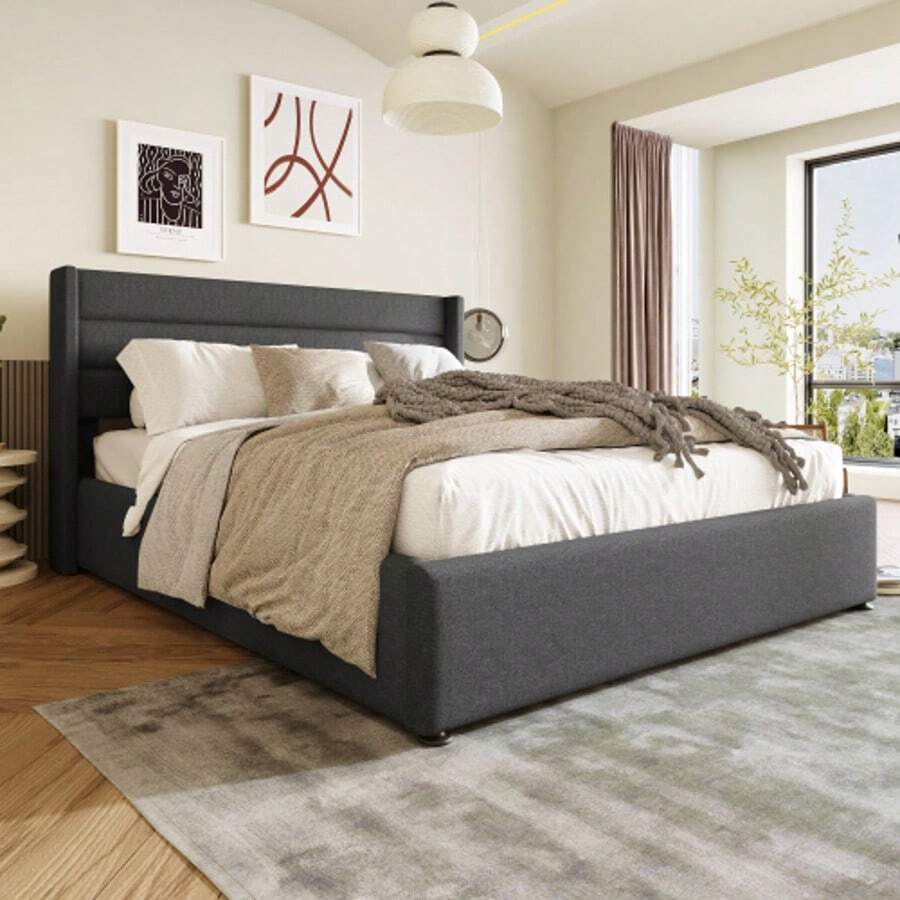 Bed Frames - Grey - View 1