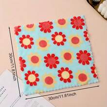 10条装波西米亚风混色超强吸水超细纤维手巾 - 吸水性强，不掉毛，饰有花卉和几何图案，非常适合厨房和浴室使用，也可用作浴巾、沙滩巾、纸巾、手巾、毛巾、浴巾套装、圣诞装饰、感恩节装饰、圣诞礼物 - 彩色 - 查看 6