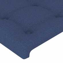vidaXL LED Kopfteil Blau 103x16x118/128 cm Stoff - Blu - Visualizzare 5