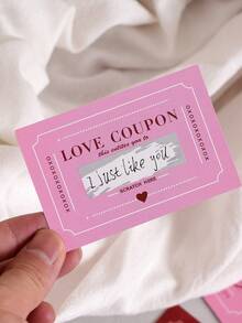 1pc/10pcs/20pcs Scratch Card Love Coupon, DIY Valentine's Day Love Coupon, Creative Birthday Gift (For Boyfriend/Girlfriend), Couple Gift For Anniversary, Mother's Day Card, Best Choice For Surprise Gift - Multicolor - View 5