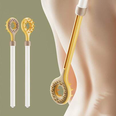 Extendable Back Scratcher, Handheld Backscratcher Tool, Double-Sided Back Scratcher, Retractable Handheld Scratching Tool, Easily Reach Itchy Spots For Relief, Comfortable And Durable, Quality Personal Care Accessory, Suitable For Elderly, Teens, Men And Women