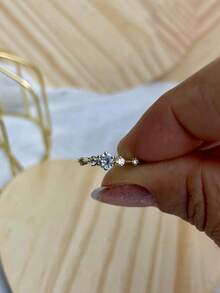 Women's Solitaire Crystal Ring Inspired By Constellations, Sophisticated And Modern Style - #17 - Xem 2