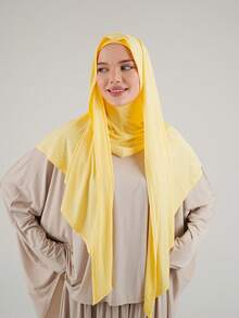 1 Khăn choàng cổ bằng vải voan mỏng mặc thường ngày cổ điển dành cho nữ, màu trơn, thoải mái, thoáng khí, khăn trùm đầu bằng vải Modal, băng đô, khăn trùm đầu hình tam giác Jersey, khăn quấn đầu đa năng, thích hợp sử dụng hàng ngày - khăn quàng cổ - Xem 12