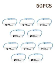 5-100Pcs Custom Shoe Name Rings, Personalized Name Ring Lanyard, Seven Color Cartoon Pattern Shoe Charms, Anti-Lost Name Tags, Sneaker Charms, Shoe Jewelry - Style a - View 11