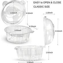 Single Cupcake Box - Individual Container Suitable For Holding Cupcakes, Muffins, Salads And Cheeses - Multicolor - View 2