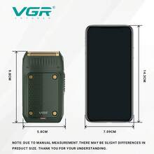 VGR 便携式胡须修剪器，低振动往复式剃须刀，迷你电动剃须刀，男士家用或外出剃须刀 V-353 - 彩色 - 查看 9