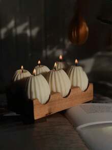 2件套厚薄条纹复活节彩蛋蜡烛模具 - 用于DIY香薰蜡烛制作、水泥、石膏、粘土、树脂工艺品 - 可重复使用的椭圆形模具，用于自制复活节彩蛋装饰品、珠宝和手工艺品 - 白色 - 查看 1