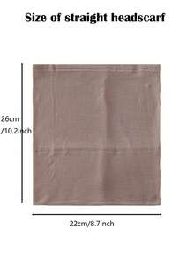 Bộ 2 khăn trùm đầu Jersey và mũ trùm đầu, vải Modal mềm mại và thoáng khí, màu trơn, 1 mũ trùm đầu ống đơn giản + 1 khăn Modal nhẹ, thích hợp để che chắn hàng ngày - 31 Nâu - Xem 6