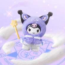 Miniso 三丽鸥库洛米/美乐蒂小斗篷系列乙烯基毛绒盲盒挂件，可爱角色斗篷设计，乙烯基+毛绒材质，细节精致，随机发货，可作包包装饰钥匙扣，三丽鸥粉丝收藏礼物，适合情人节礼物（1个随机发货） - 彩色 - 查看 8