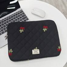 VALUEWIN 可爱樱桃图案笔记本电脑平板电脑保护套包，适用于9.7-11英寸、13-14英寸、15-16英寸笔记本电脑，可装iPad等设备，可爱羽绒笔记本电脑包，平板电脑包，笔记本电脑包，适合女性、女孩/学生，笔记本电脑保护套，收纳袋