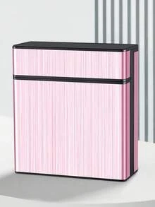 1 Piece Of Metal Brushed Large Capacity 40 Pack Cigarette Box, Aluminum Alloy Enlarged Automatic Spring Lid Anti Pressure And Moisture-Proof Men's Cigarette Holder, Ideal Christmas And Birthday Gift - Multicolor - View 7