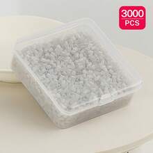 2.6mm Sundymot Fuse Beads, 3000PCS+ Black & White Colors, Individually Packaged With Small Storage Box, Suitable For DIY Pendant, Keychain, Jewelry Making, Craft, Graduation, Back To School, Christmas, Party & Birthday Gifts, Refill Pack - 2.6mm Puzzle Beads - View 17