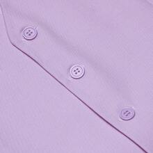 Mens Waistcoat Light Purple Plain Vest Set Tuxedo Gilet Wedding Formal Casual - Màu Lilac Tím - Xem 2