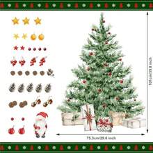 New Calcomanías de pared grandes para árbol de Navidad calcomanías de pared de acuarela para despegar y pegar calcomanías de pared gigantes para baño recámara sala de estar oficinas decoración del hogar - Vistoso - Ver 3