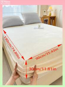 Lençol de veludo cristal de cor sólida (1 peça), roupa de cama, protetor de colchão, capa de cama, roupa de cama confortável e quente para o lar, protetor de colchão antipilling, macio e agradável ao toque, disponível em várias cores para meninos, meninas, dormitórios estudantis, decoração simples e moderna para casa, roupa de cama macia e confortável para o quarto, capa de colchão moderna, protetor de colchão completo, lavável à máquina, roupa de cama para a volta às aulas. - Multicolorido - Ver 35