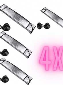 Car Dashboard Protector, Windshield, Sun Visor With Universal Suction Cup.  Now. - 銀色 - 查看 6