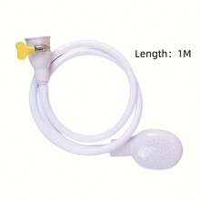 Portable Shower Head Offering 3m/2m/1m Lengths For Pet Bathing, Ideal For Home Use In Cleaning Cats And Dogs. Pet Store-Grade Quick-Connect Spray Head. Convenient Faucet Attachment For Shampooing. Multi-Purpose Kitchen/Bathroom Faucet Shower Head For Pet Bathing And Rinsing. - White - View 15