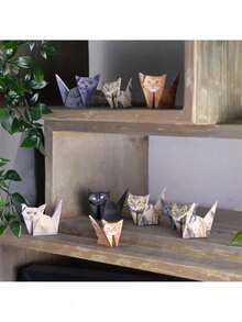 DIY纸模型可爱印刷折纸动物装饰折叠动物折纸套装