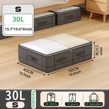 1PC Bed Storage Bag Drawer-Type Wardrobe Storage Bag Fabric Bed Quilt Storage Artifact Flat Dustproof Moisture-Proof Thick Non-Woven Zipper Folding Storage Bag Clothes Underwear Moisture-Proof Dust-Proof Wardrobe Storage Bag Quilt Storage Bag Thickened Clothes Quilt Bed Storage Box Moving Packing Bag Dormitory Waterproof Luggage Bagorganization And Storage Organizer Storage Containers Storage BinsUnder Bed Storage BagClothes ContainerUnderbed Storage ContainersCloset Organizers For Organizing ClothesBlanketsPillowsComforterSweaters - màu đen - Xem 11