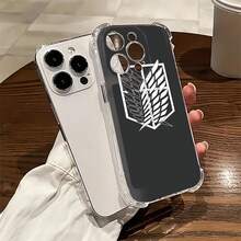 Funda para teléfono con diseño blindado y emblema de alas de la libertad, fabricada en TPU. Compatible con teléfonos ,  17,  16 Pro Max,  15 Pro Max,  13 y  12. Su material TPU ofrece protección contra golpes y caídas. Es una excelente opción para regalar a familiares, amigos, seres queridos, parejas y como regalo de Navidad. - transparente - Ver 3
