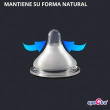 Spectra Tetina Flujo Medio para Biberón de Cuello Ancho (3 a 5 meses)| 2 Piezas| Mamila Reemplazo Transparente| Boquilla de flujo medio (paquete de 2) - S: 0 a 3 meses - Ver 12