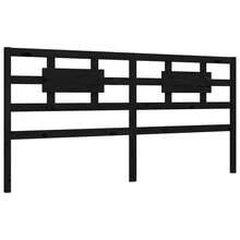 vidaXL Massivholzbett Mit Kopfteil Schwarz 200x200 Cm - nero - Visualizzare 9