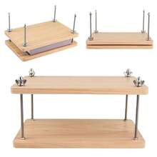 Home Wooden Book Press Multiuse Convenient Portable Sturdy Binding Press - Brown - View 9