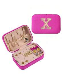 1 hộp đựng trang sức tối giản, hộp đựng trang sức PU di động cho du lịch mùa hè, hộp đựng trang sức mini đựng hoa tai, vòng cổ, nhẫn, trưng bày và cất giữ trang sức, hộp đựng trang sức dung tích lớn, thích hợp đựng hoa tai, nhẫn, vòng cổ, vòng tay, phụ kiện làm móng, Ngày của Mẹ, Giáng sinh, quà tặng Halloween, hộp đựng đồ cho phụ nữ, vật dụng thiết yếu khi đi du lịch, lưu trữ đồ dùng trong ký túc xá khi trở lại trường - Nhiều màu - Xem 63