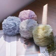 CHEONET-Super Soft Fur Yarn Colorful Series Chunky Fluffy Faux Fur Yarn For DIY Knitting And Crocheting Hat, Scarf, Purse