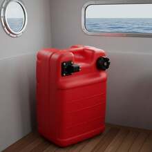 24L Outboard External Fuel Tank Handle Anti-Static Anti-Aging External Interface Red Plastic Horizontal Fuel Tank - Red - View 6
