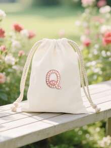 1个A-Z 26字母化妆包，小型化妆包，多功能旅行收纳袋，化妆品、护肤品收纳包，旅行化妆包，化妆品整理包，大容量储物袋 - 彩色 - 查看 14