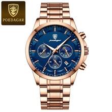 POEDAGAR Luxury Man Wristwatch Military Waterproof Luminous Chronograph Men Watch Stainless Steel Men's Quartz Watches+Box Japan Automatic Quartz Movement For Men's Watches Birthday Gifts Father's Day Gifts Lovers Business Partners Souvenirs Halloween Christmas - Multicolor - View 7