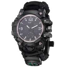 Reloj inteligente multifuncional con tecnología de vanguardia, diseño electrónico táctico, estilo outdoor, brújula, adecuado para deportes al aire libre, entrenamiento militar, resistente al agua y luminoso. - Multicolor - Ver 11
