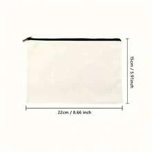 1 حقيبة تخزين بنمط قماش، حقيبة مستحضرات تجميل محمولة، حقيبة أدوات تجميل، حقيبة قرطاسية، بألوان محايدة، منظم سفر متعدد الوظائف، خفيفة الوزن وسهلة الحمل، مناسبة للتنقل والسفر، سعة كبيرة لتخزين مختلف العناصر الصغيرة