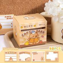 1 Box 40Pcs Random Cute Pull-Out Sticky Notes - Reusable Adhesive Memo Pads, Student Cute Notepads For Messages & Jottings