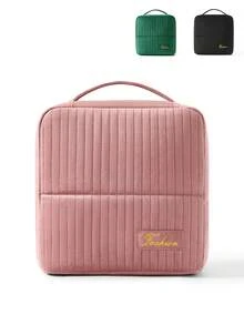 Túi đựng mỹ phẩm dạng đứng, túi đựng đồ vệ sinh cá nhân du lịch công tác đa năng dung tích lớn, túi trang điểm bằng vải nhung kẻ, túi đựng văn phòng phẩm rộng rãi, thiết kế nhiều ngăn + vải bền + túi lưới, túi đựng sản phẩm chăm sóc da di động. - Nhiều màu - Xem 12