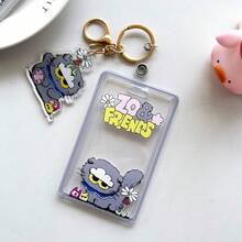 Kpop Cartoon Shaped Transparent Card Cover, Backpack Pendant, Bag Accessories, ID Card Game Card Protective Cover, Acrylic Material - Multicolor - View 9
