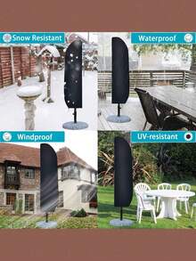 Thickened Patio Umbrella Cover, Waterproof Outdoor UV Protection Umbrella Cover