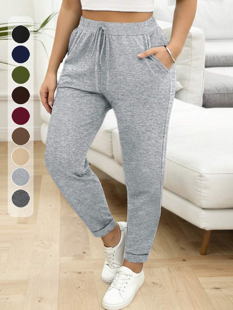 Quần legging bó sát cỡ lớn dành cho nữ, kiểu dáng thanh lịch, chất liệu mềm mại, co giãn, thích hợp cho mùa xuân, hè, thu đi làm, dáng ôm vừa vặn có túi.