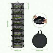 4 Layer Herb Drying Rack Hanging Plant Drying Rack Bud Drying Net Foldable Hanging Dry Rack Net With Green Zipper Garden Shears And Hooks For Herbs Seeds Indoor/Outdoor 23.62" - 8 Layers - View 3