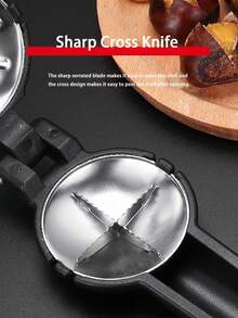 1Pc Multifunctional Stainless Steel Nut Cracker - Durable Metal Clamp Jaw, Cracks Walnuts/Macadamia Nuts/Hard Nuts, Bottle Opener 2-In-1 - For Home Kitchen/Baking/Snack Prep/Mother's Day/Women's Day/Housewarming Gift - Multicolor - View 7