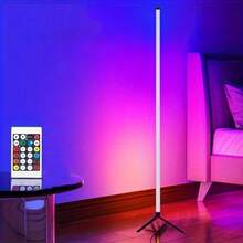 Đèn sàn LED thông minh, đèn RGB Atmospheric có điều khiển ứng dụng, cấp nguồn qua USB, đèn góc thẳng đứng nhiều màu, thích hợp cho phòng khiêu vũ, phòng trò chơi, tiệc tại nhà, trang trí ngày lễ, trang trí phòng khách - Đèn ngủ trang trí phòng khách, đèn bàn kết nối bầu không khí thể thao điện tử - Nhiều màu - Xem 3